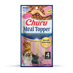 Churu Cat Snack Meal Topper Atún y Salmón 4x14gr