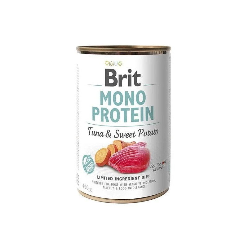 Brit Dog Lata Monoprotéica Atún y Boniato 400gr