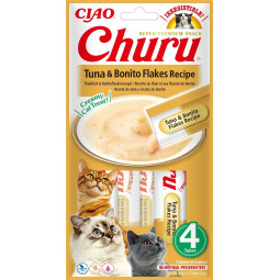 Churu Cat Snack Atún con Virutas de Bonito 4x14gr