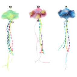 Flamingo Cat Juguete Pelota con Cascabel y Tiras