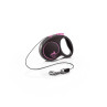 Flexi Black Design Cordón Negro y Rosa