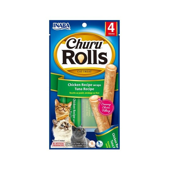 Churu Cat Snack Rolls Pollo con Atún 4x12gr