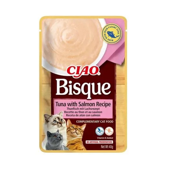 Churu Cat Bisque Atún con Salmón 40gr