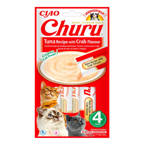 Churu Cat Snack Atún con Cangrejo 4x14gr