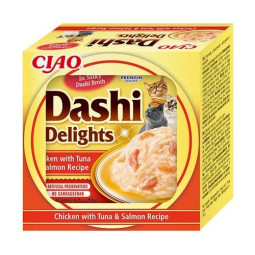 Ciao Dashi Cat Tarrina Pollo con Atún y Salmón 70gr