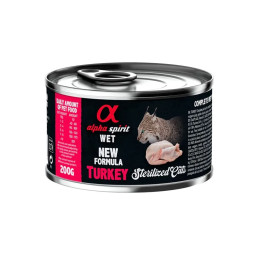 Alpha Spirit Cat Lata Pavo 200gr