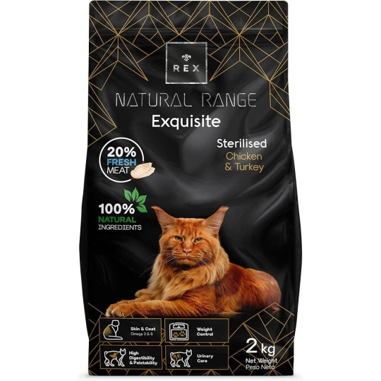 Rex Natural Range Cat Steril Pollo 2kg