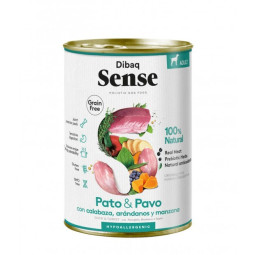 Dibaq Sense Dog Lata Grain Free Pato y Pavo 380gr