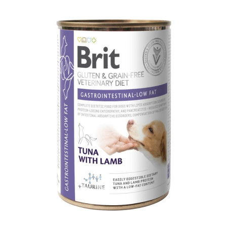 Brit Vet Diet Dog Lata Gastro Low Fat Atún y Cordero 400gr