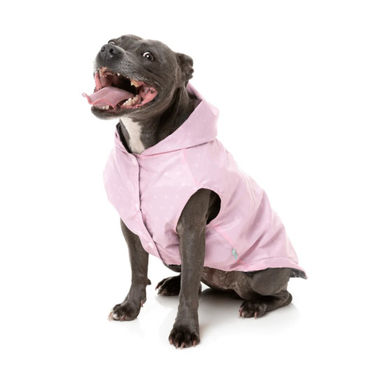 FuzzYard Chubasquero Flipside Rosa