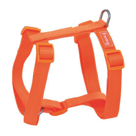 Arnés para perros freedog de nylon basic naranja - Envío a domicilio en 24h en zaragoza y toda españa