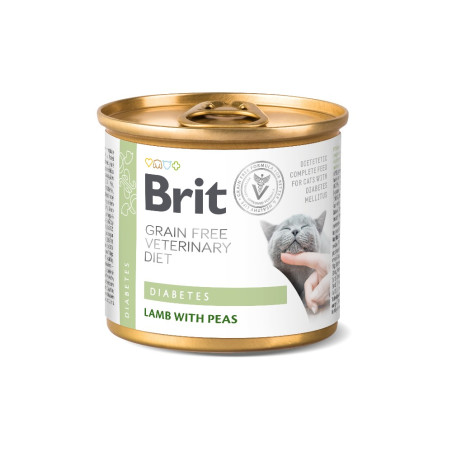 Brit Vet Diet Cat Lata Diabetes 200gr