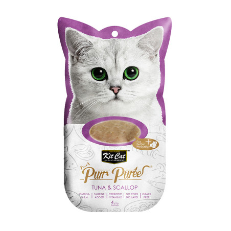 Kit Cat Cat Snack PurrPuree Atún y Vieira 60gr