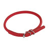 Collar para perros de la marca wuaudog material de cuero color rojo - envio en 24 horas en zaragoza y toda españa