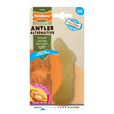 Nylabone Juguete Mordedor Asta sabor Pollo Puppy - tienda juguetes para perros en Zaragoza, Superguau