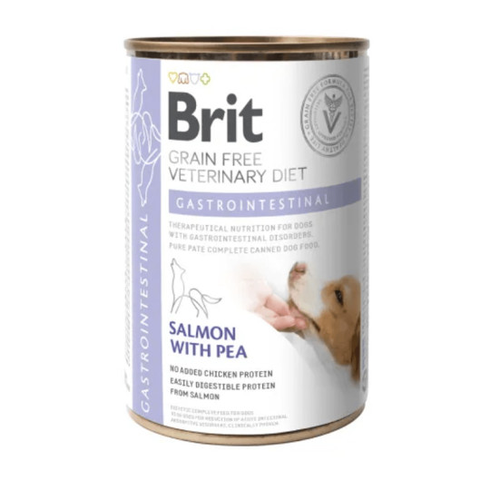 Brit Vet Diet Dog Lata Gastro Salmón 400gr