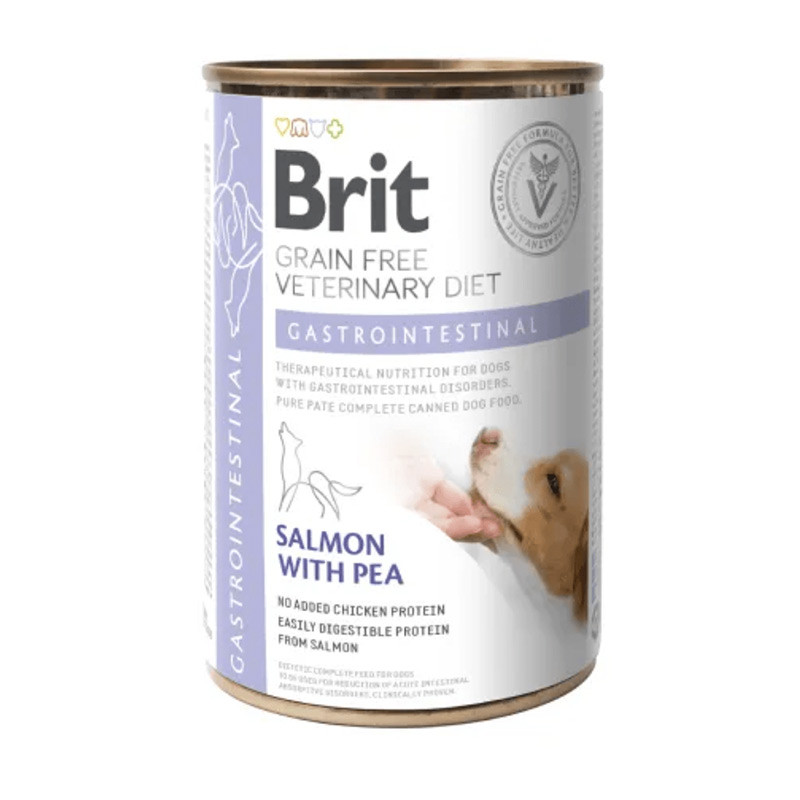 Brit Vet Diet Dog Lata Gastro Salmón 400gr