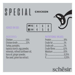 Schesir Cat Sobre Mousse Light Pollo 70gr