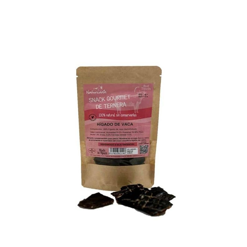 Naturcanin Snack Natural Hígado de Vaca