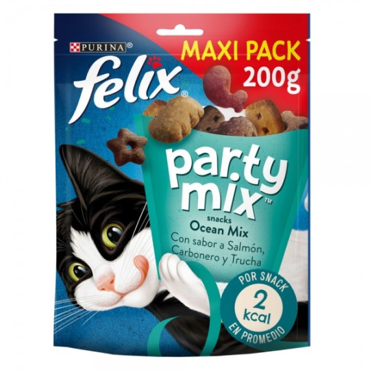 Purina Proplan Cat Snak Felix Party Mix Ocean Maxi Pack 200gr