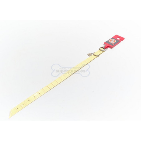 Arppe Collar Charol Cocodrilo Amarillo