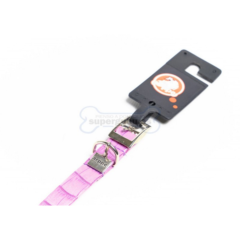 Arppe Collar Charol Cocodrilo Lila