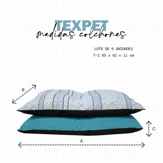 Yagu TexPet Colchón Paw Loneta