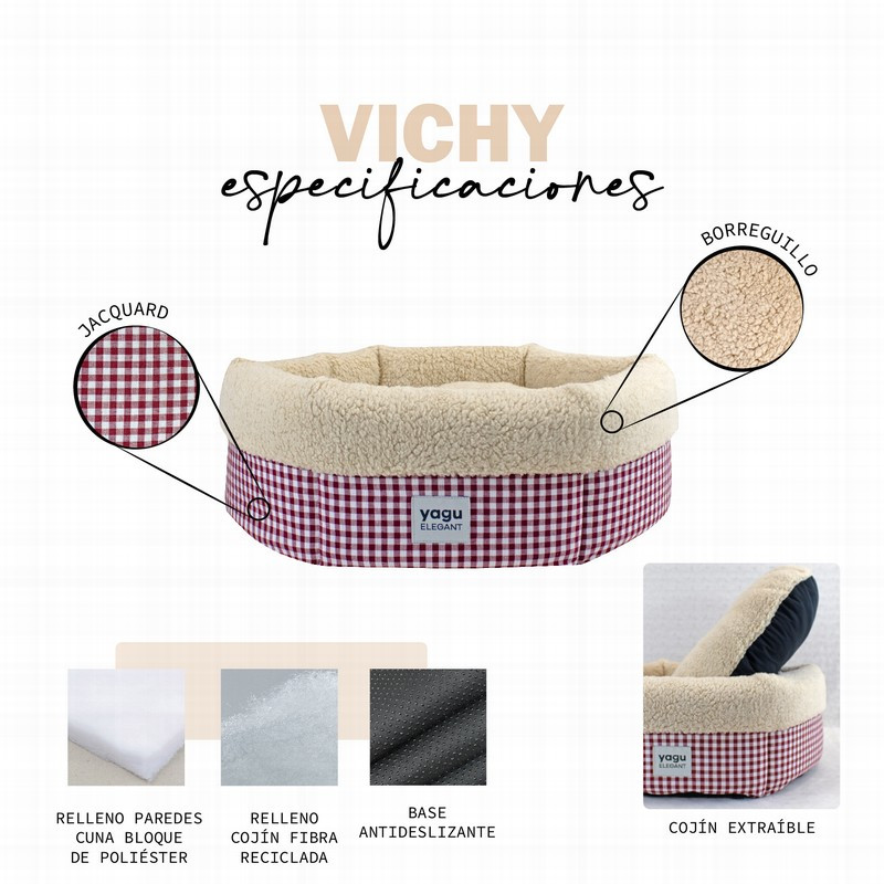 Yagu Cuna Redonda Royal Vichy Granate