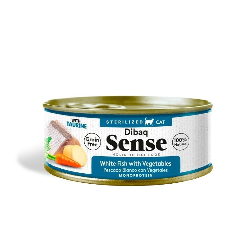 Dibaq Sense Cat Lata Steril Pescado Blanco 70gr Dibaq Sense Cat Lata Steril Pescado Blanco 70gr