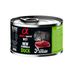 Alpha Spirit Cat Lata Steril Pato 200gr