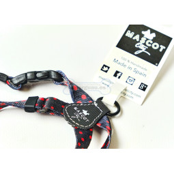 Mascot City Petral Nylon Topos Rojos