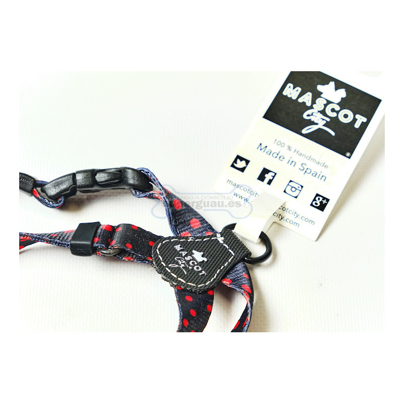 Mascot City Petral Nylon Topos Rojos