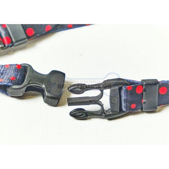 Mascot City Petral Nylon Topos Rojos