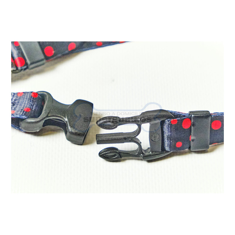 Mascot City Petral Nylon Topos Rojos