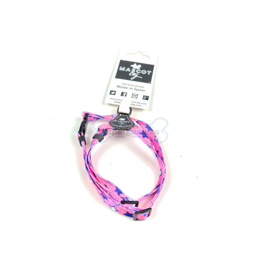 Mascot City Petral Nylon Stars Fucsia/Azul