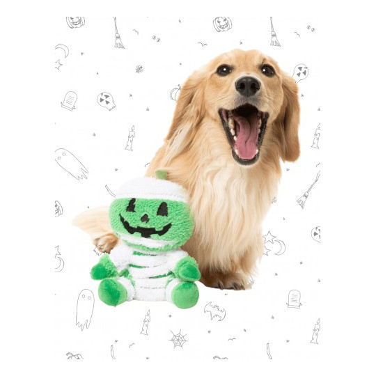 Fuzzyard Halloween Dog Juguete Jack O Chan Mummy L