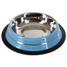 Kerbl Comedero Acero Inoxidable Antideslizante Azul
