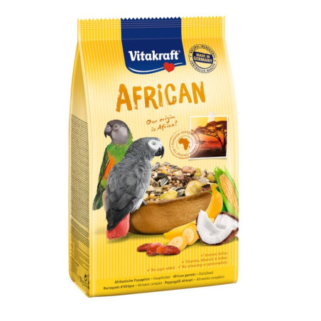 Vitakraft Loros Africanos Grises 750g