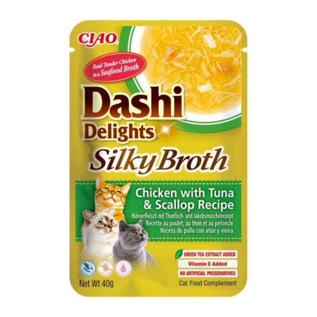 Ciao Dashi Cat Sobre Delight Sopa Silky Broth Pollo y Vieira 40gr