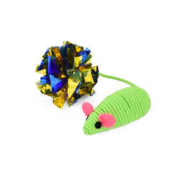 Nayeco Cat Juguete Ratón y Pelota Crunch