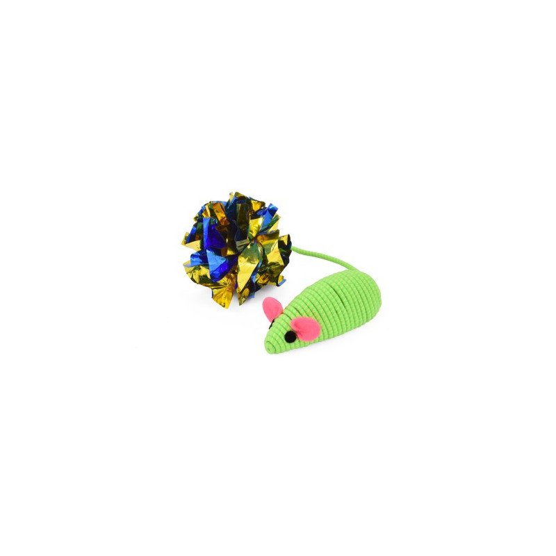 Nayeco Cat Juguete Ratón y Pelota Crunch