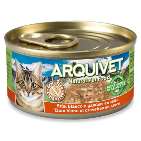 Arquivet Cat Lata Atún Blanco con Gambas 80gr