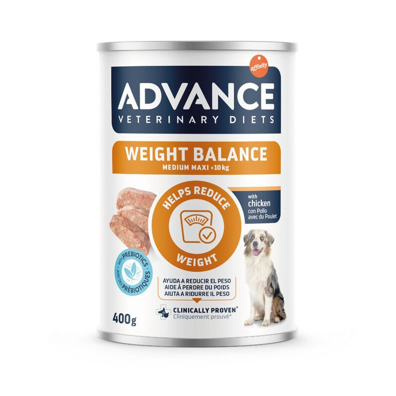 Advance Vet Diet Dog Lata Weight Balance 400gr