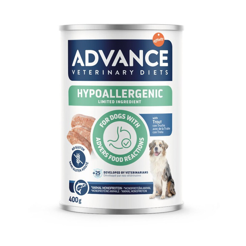 Advance Vet Diet Dog Lata Hypoallergenic Trucha 400gr