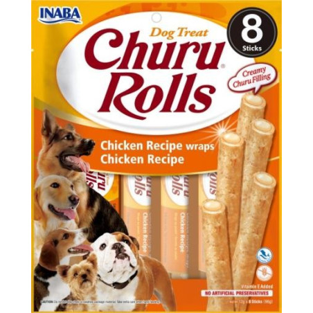 Churu Dog Snack Rolls Pollo 8x12gr