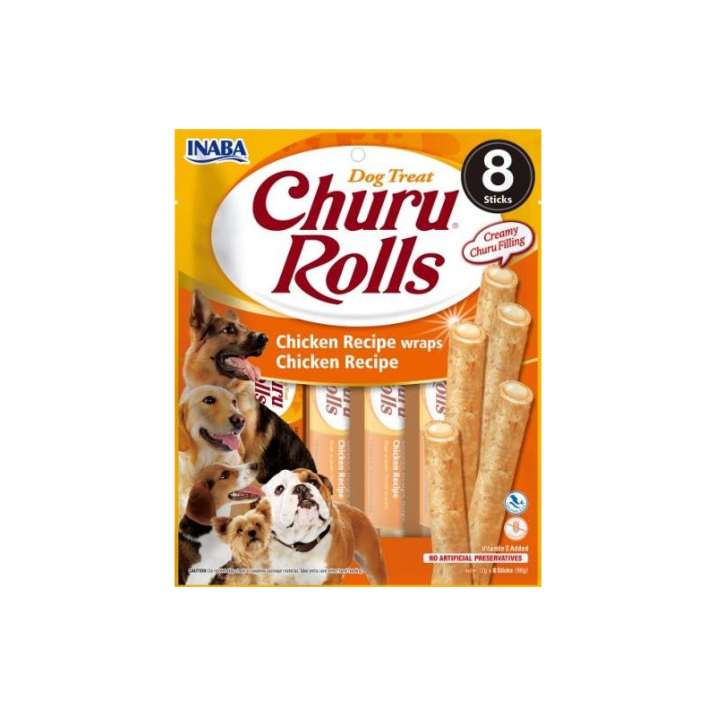 Churu Dog Snack Rolls Pollo 8x12gr