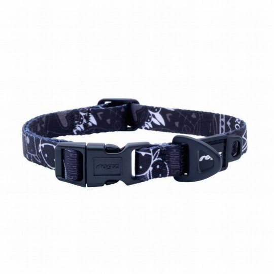 Rogz Fusion Collar Negro Dibujos