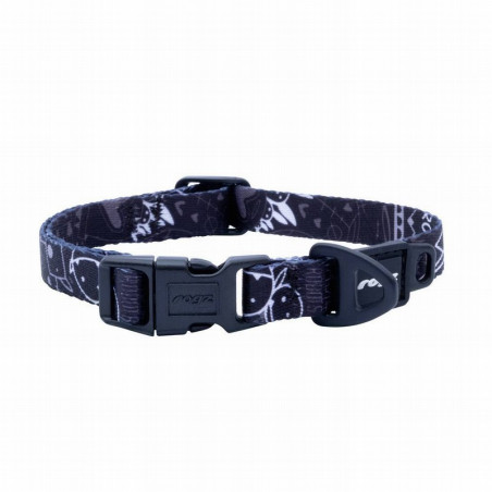 Rogz Fusion Collar Negro Dibujos