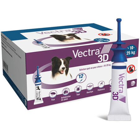 Pipetas Vectra 3D 4-10kg perros,comprar en Zaragoza,Superguau