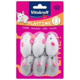 Vitakraft Cat Juguete Pack 6 Ratones Felpa